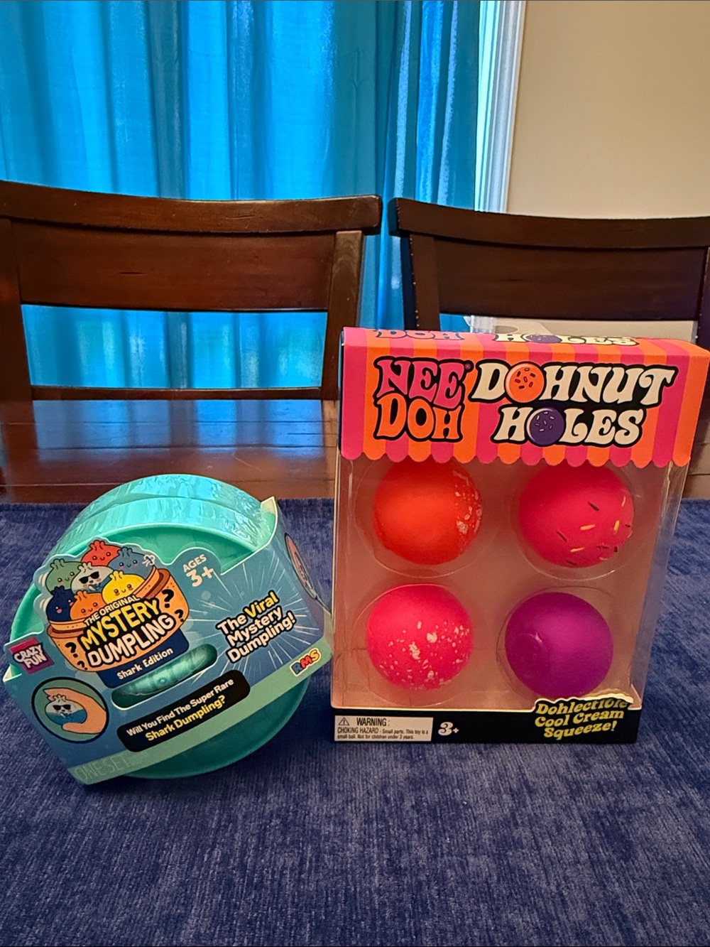 1 NeeDohnut Dohnut Holes 🍩. 1 RMS Mystery Dumpling Shark Edition 🦈